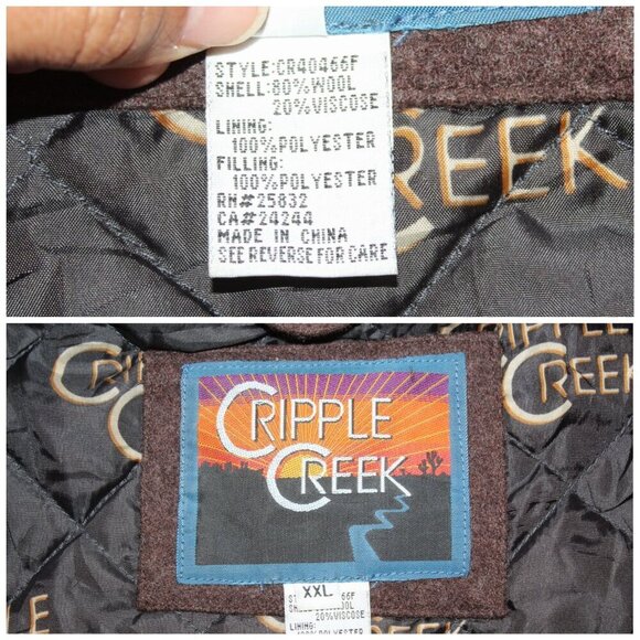 Cripple Creek Wool Men's Vest Sz. XXL Quarter Horse 2008 Championship Equestrian - Picture 6 of 12